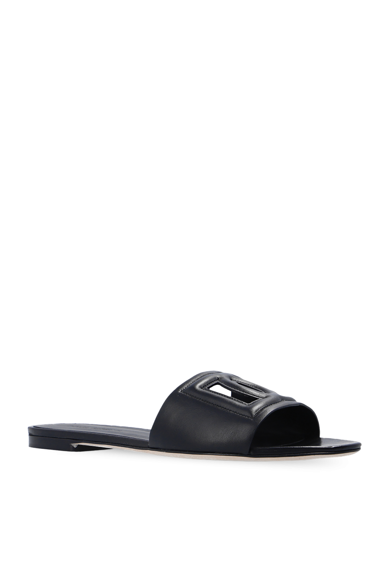 Dolce & Gabbana 'Bianca' leather slides | Women's Shoes | Vitkac